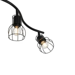 Moderner Deckenstrahler schwarz 145 cm 6-flammig - Botu