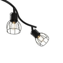 Moderner Deckenstrahler schwarz 145 cm 6-flammig - Botu