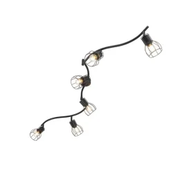 Moderner Deckenstrahler schwarz 145 cm 6-flammig - Botu