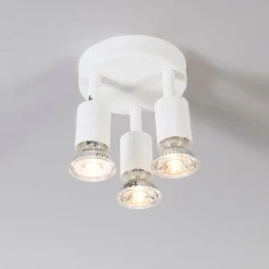 Moderner Deckenstrahler weiß rund - Jeany 3