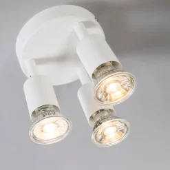 Moderner Deckenstrahler weiß rund - Jeany 3