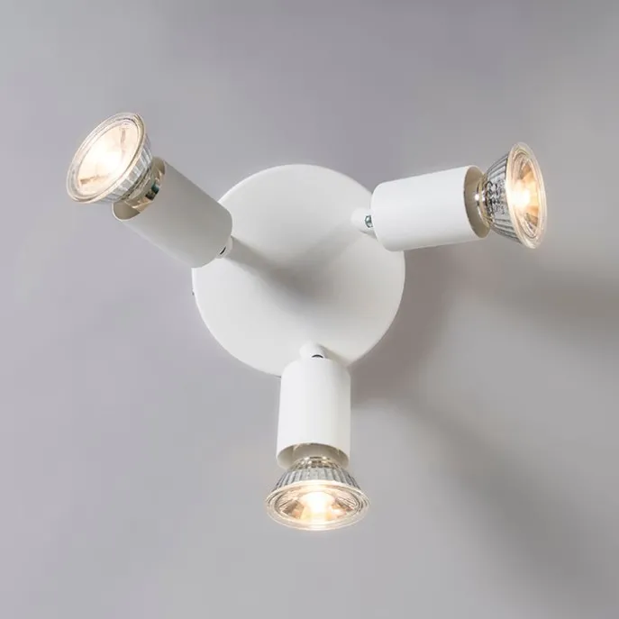 Moderner Deckenstrahler weiß rund - Jeany 3