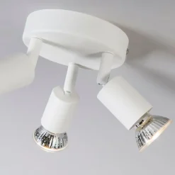 Moderner Deckenstrahler weiß rund - Jeany 3