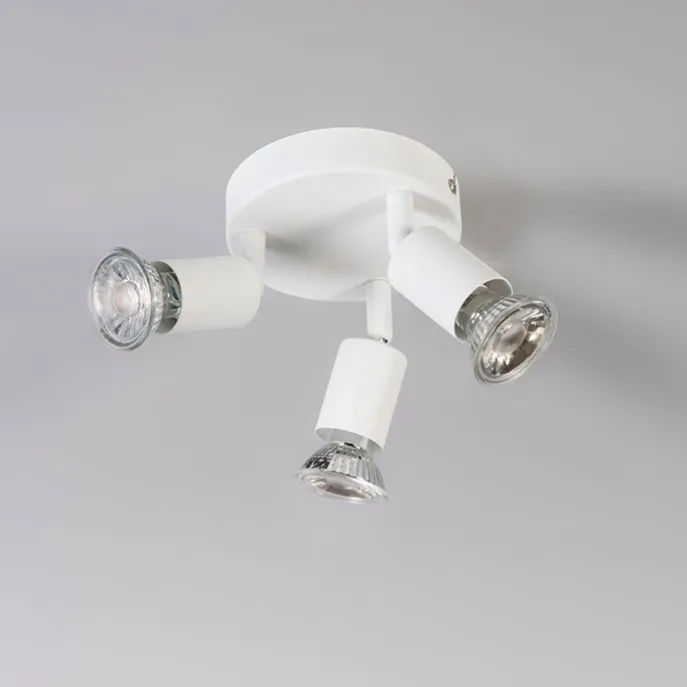 Moderner Deckenstrahler weiß rund - Jeany 3