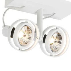 Moderner Deckenstrahler weiß 2-flammig GU10 70mm - Master