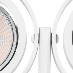 Moderner Deckenstrahler weiß 2-flammig GU10 70mm - Master