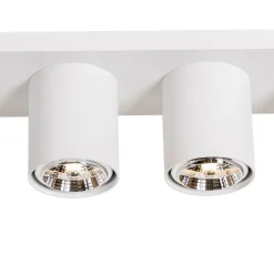 Moderner Deckenstrahler weiß 4-flammig - Tubo