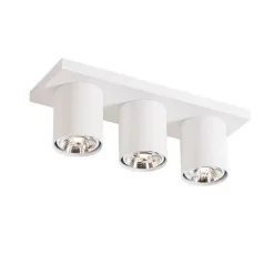 Moderner Deckenstrahler weiß 3-flammig - Tubo