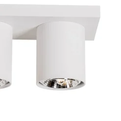 Moderner Deckenstrahler weiß 3-flammig - Tubo