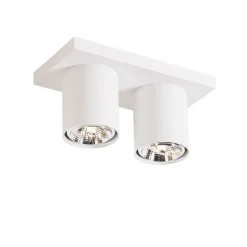 Moderner Deckenstrahler weiß 2-flammig - Tubo