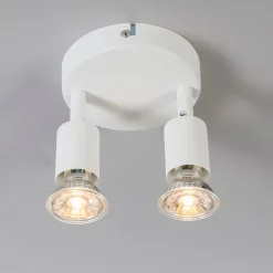 Moderner Deckenstrahler weiß kippbar - Jeany 2