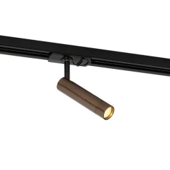 Moderner Dunkelbronze-Spot für 1-phasiges Schienensystem - Iconic Ivy