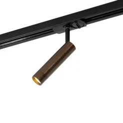 Moderner Dunkelbronze-Spot für 1-phasiges Schienensystem - Iconic Ivy