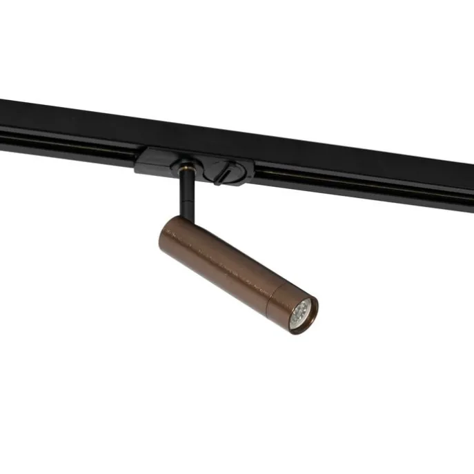 Moderner Dunkelbronze-Spot für 1-phasiges Schienensystem - Iconic Ivy