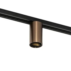 Moderner Dunkelbronze-Strahler für 1-Phasen-Schienen-System GU10 35mm - Iconic Ruby Honey