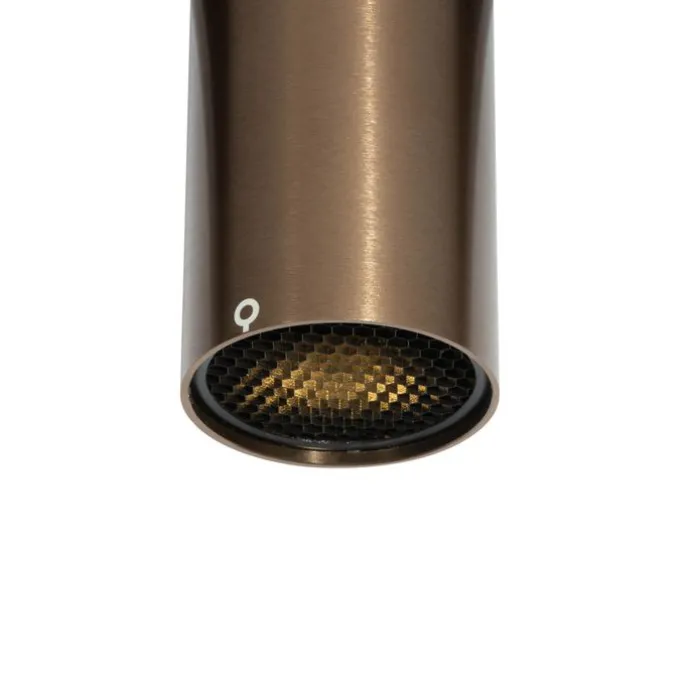 Moderner Dunkelbronze-Strahler für 1-Phasen-Schienen-System GU10 35mm - Iconic Ruby Honey