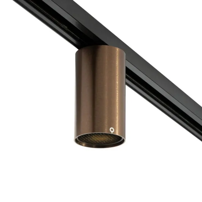 Moderner Dunkelbronze-Strahler für 1-Phasen-Schienen-System GU10 35mm - Iconic Ruby Honey