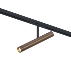 Moderner Dunkelbronze-Strahler für 1-Phasen-Schienensystem - Slimline Avery