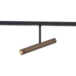 Moderner Dunkelbronze-Strahler für 1-Phasen-Schienensystem - Slimline Avery