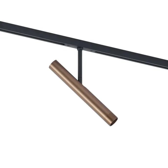 Moderner Dunkelbronze-Strahler für 1-Phasen-Schienensystem - Slimline Avery