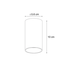 Moderner Einbaustrahler Beige GU10 50mm rund - Tuba