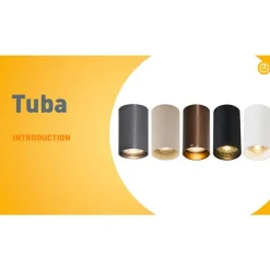 Moderner Einbaustrahler Beige GU10 50mm rund - Tuba