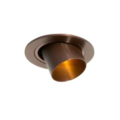 Moderner Einbaustrahler Dunkelbronze GU10 35mm rund schwenkbar - Installa
