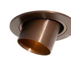 Moderner Einbaustrahler Dunkelbronze GU10 35mm rund schwenkbar - Installa