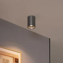 Moderner Einbaustrahler Gunmetal GU10 50mm - Deep