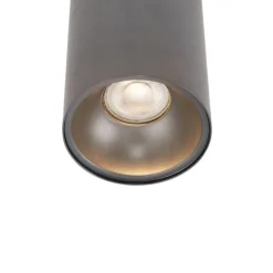 Moderner Einbaustrahler Gunmetal GU10 50mm - Deep