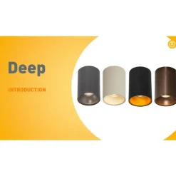 Moderner Einbaustrahler Gunmetal GU10 50mm - Deep