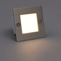 Moderner Einbaustrahler Stahl inkl. LED - Square 7