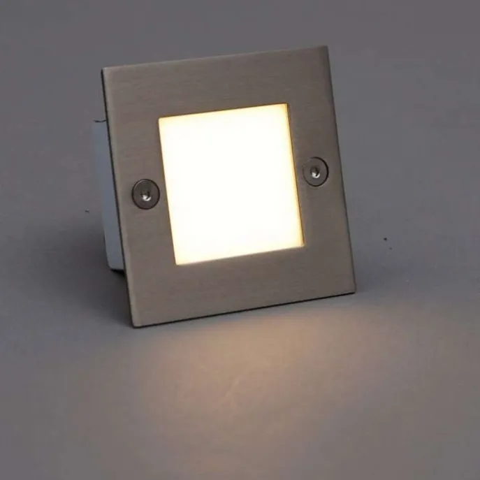 Moderner Einbaustrahler Stahl inkl. LED - Square 7