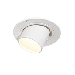 Moderner Einbaustrahler weiß GU10 35 mm rund schwenkbar - Installa