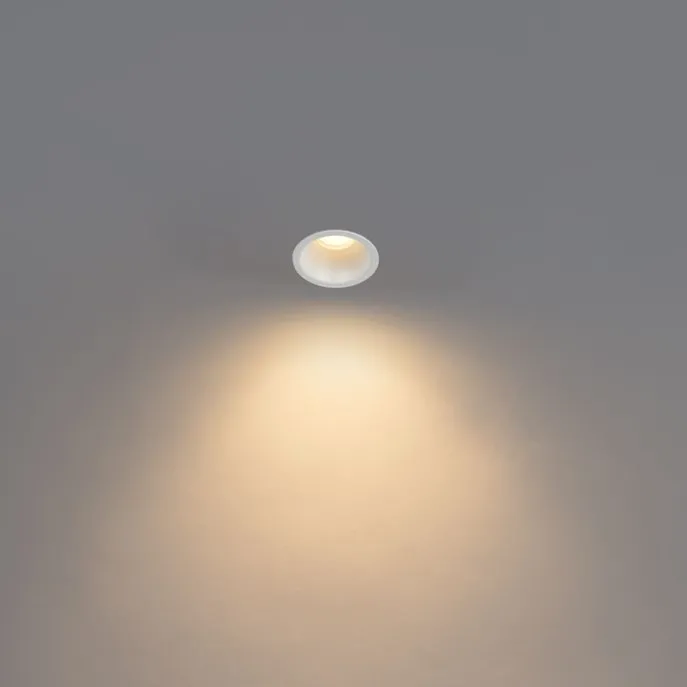 Moderner Einbaustrahler weiß 35 mm IP44 - Dept