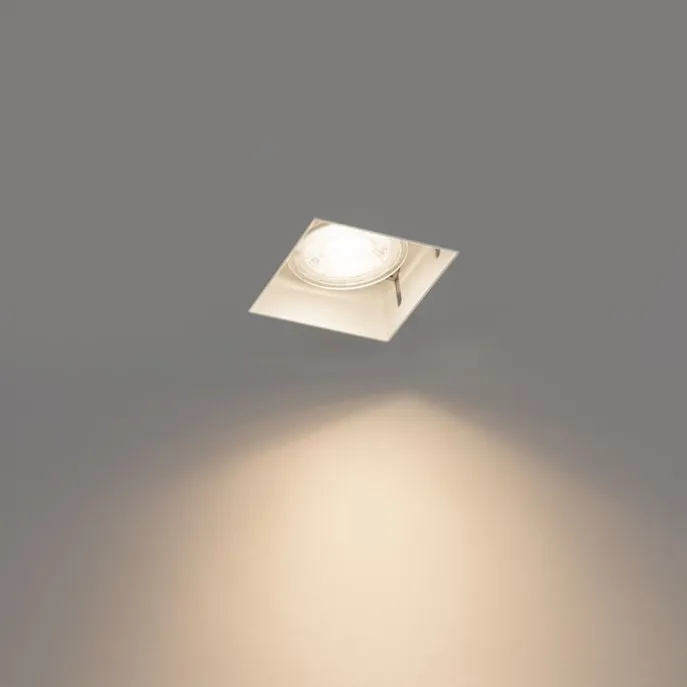 Moderner Einbaustrahler weiß GU10 ohne Rand - Oneon