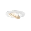 Moderner Einbaustrahler weiß neigbar GU10 50mm - Edu