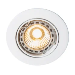 Moderner Einbaustrahler weiß neigbar GU10 50mm - Edu
