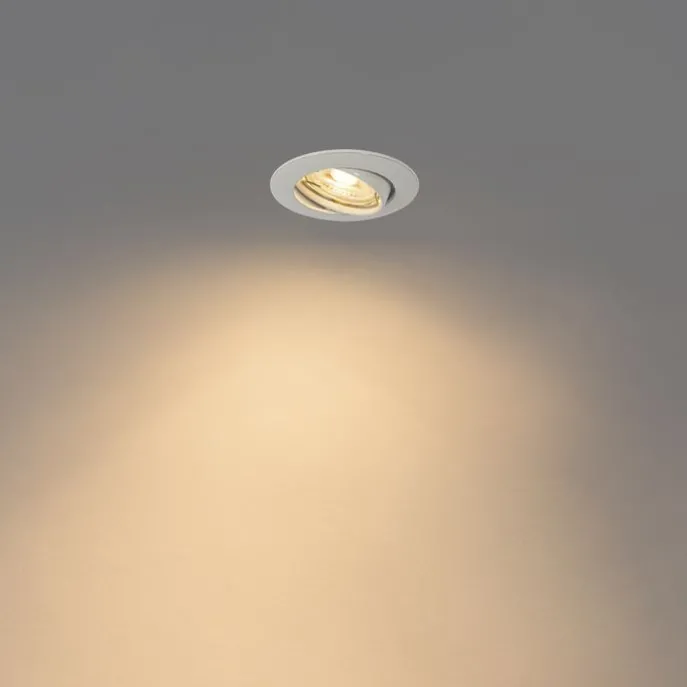 Moderner Einbaustrahler weiß 35 mm schwenkbar - Edu