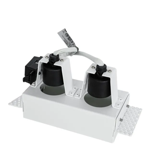 Moderner Einbaustrahler weiß GU10 randlos 2-flammig - Oneon