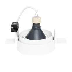 Moderner Einbaustrahler weiß GU10 AR70 rund randlos - Oneon Honey