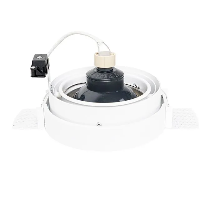 Moderner Einbaustrahler weiß GU10 AR111 rund randlos - Oneon