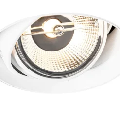 Moderner Einbaustrahler weiß GU10 AR111 rund randlos - Oneon