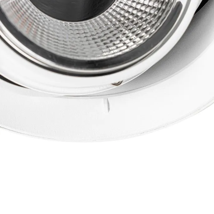 Moderner Einbaustrahler weiß GU10 AR111 rund randlos - Oneon