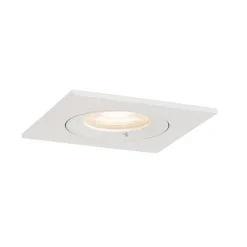 Moderner Einbaustrahler weiß quadratisch IP44 - Xena