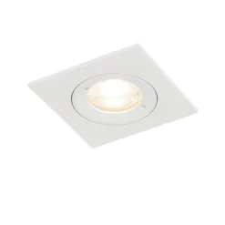 Moderner Einbaustrahler weiß quadratisch IP44 - Xena
