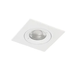 Moderner Einbaustrahler weiß quadratisch IP44 - Xena