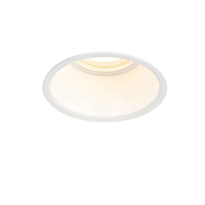 Moderner Einbaustrahler Weiß GU10 50mm IP44 - Dept