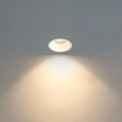 Moderner Einbaustrahler Weiß GU10 50mm IP44 - Dept