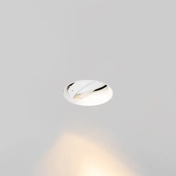 Moderner Einbaustrahler weiß GU10 AR111 rund randlos - Oneon Honey